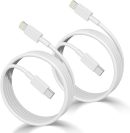 Original Apple Lightning white charging cable, (C - iphone) ( USB - iphone) 1 M - Image 3