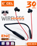 EXCEL N-02 HIGH QUALITY SOUND AND GOOD BASS WIRELESS NECKBAEND HEADPHONES - Image 2
